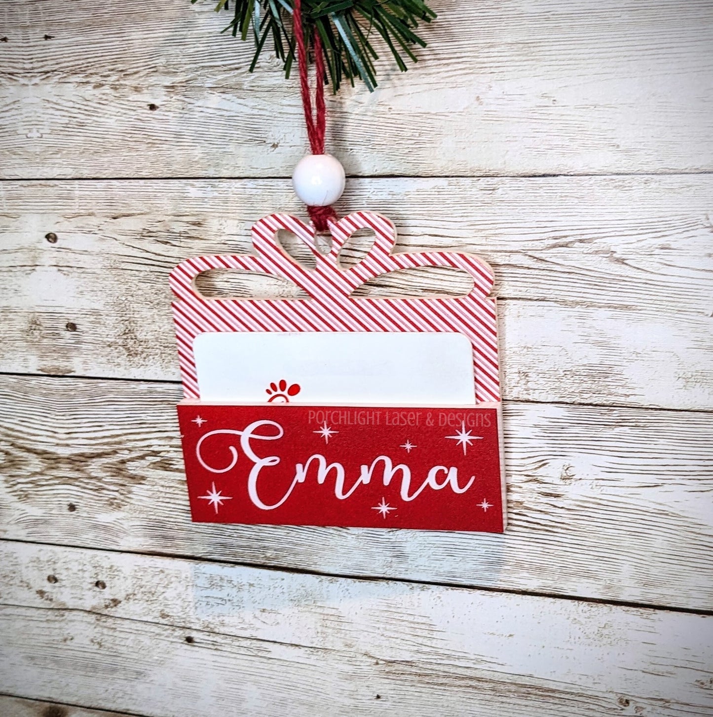 Gift Card Holder Ornament - Christmas, Holidays, Gift