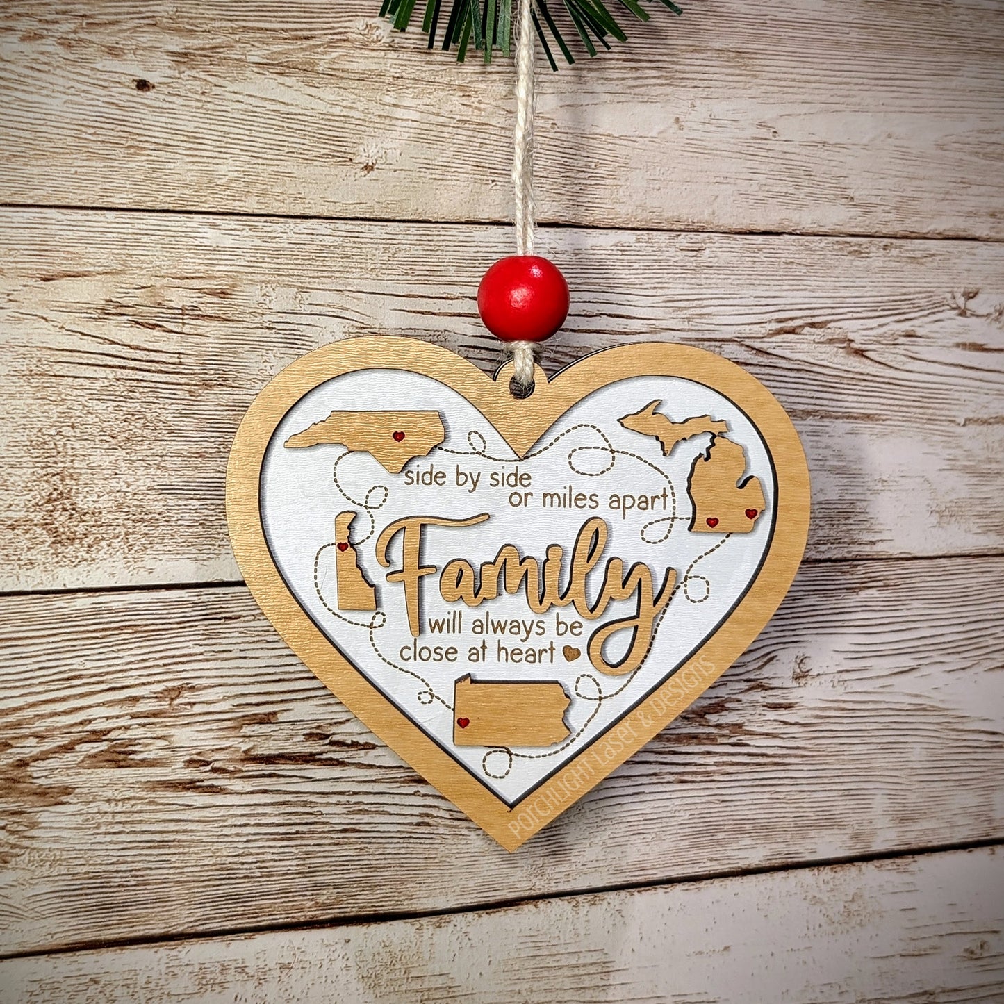 Miles Apart Family Ornament - Christmas, Holidays, Family, Siblings