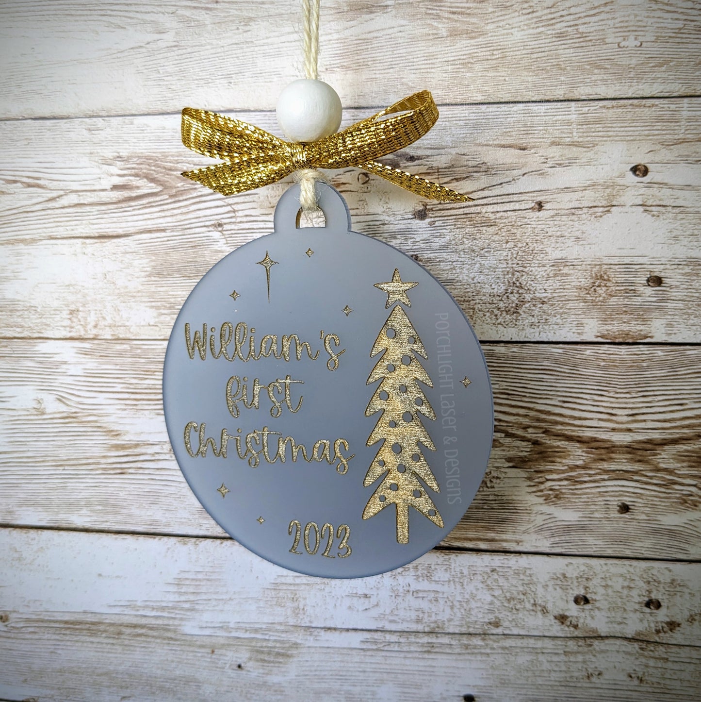 Baby's First Christmas Ornament - Christmas, Holidays, Gift, Baby