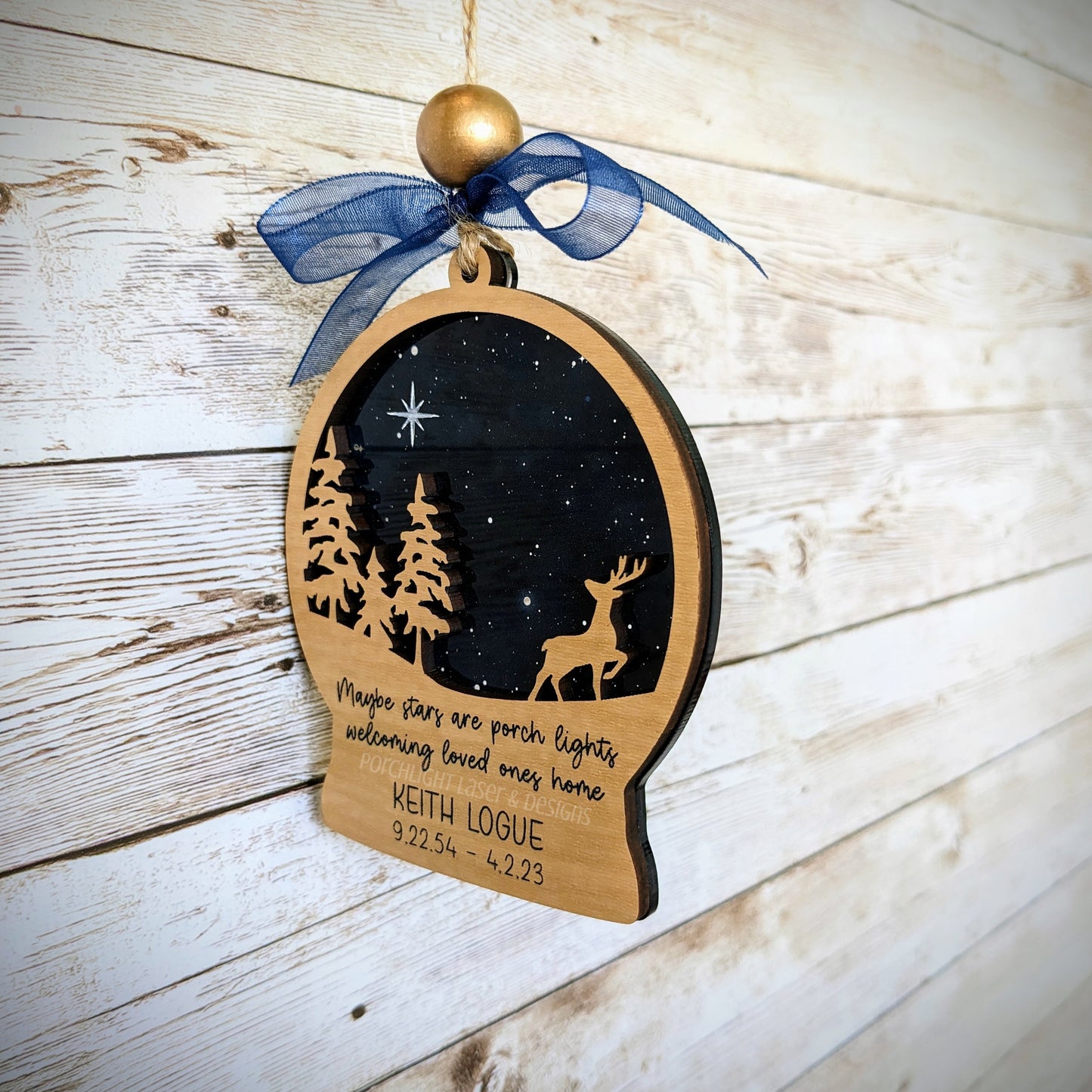 Starry Night Memorial Ornament - Christmas, Holidays, Gift