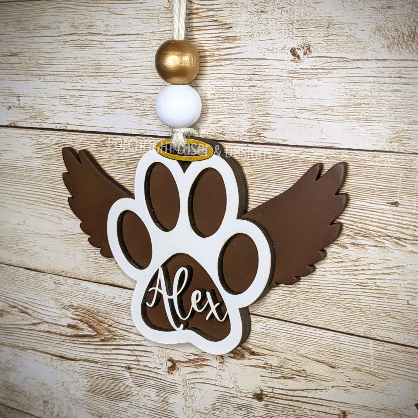 Personalized Pet Memorial Ornament - Christmas, Holidays, Gift, Dog, Cat